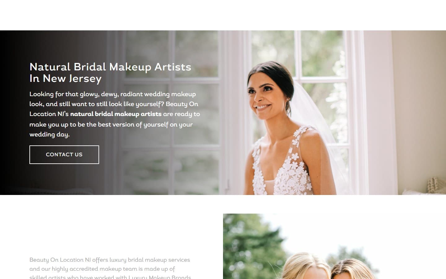 Luxury bridal makeup artist working with bride on wedding day